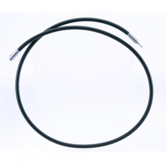 feniom Kautschukband Collier Halskette 3 mm x 400 mm Edelstahl Qualität-08510340 
